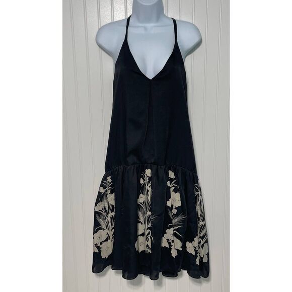 Bird
by Juicy Couture Hazel T-Back Dress Floral Printed Sleeveless Black Bone XS - Picture 2 of 16
